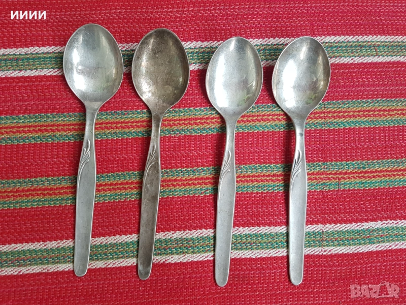 Посребрени лъжици Berndorf 4 бр, снимка 1