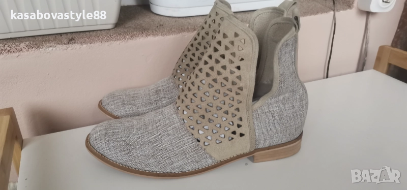 Боти Heine 40.5н.Естествен велур , снимка 1