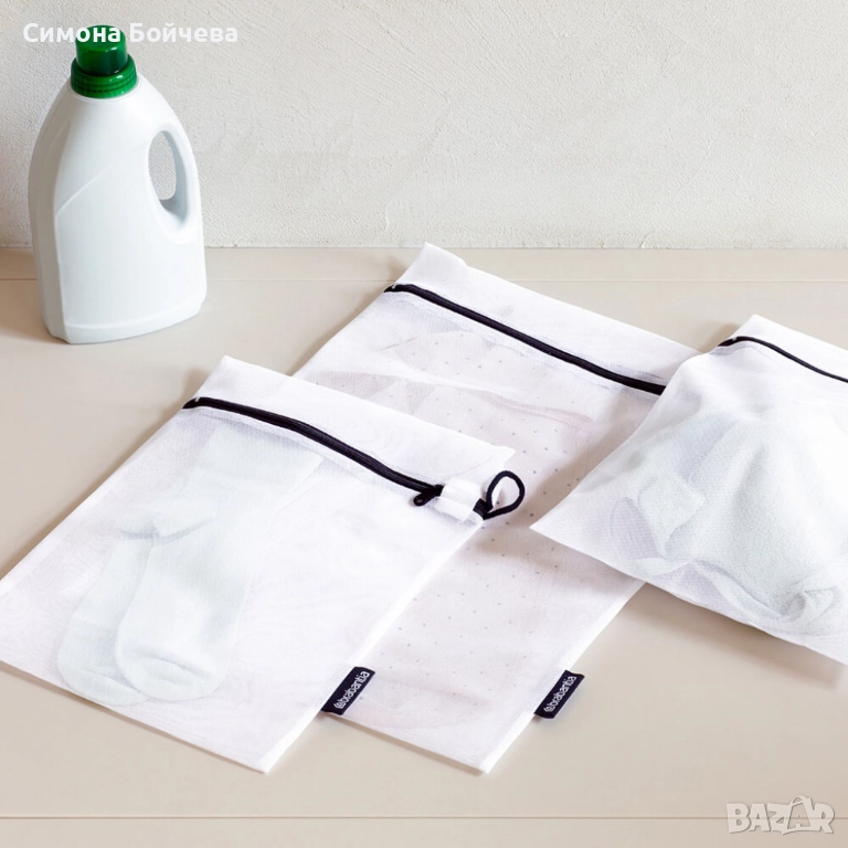 Комплект торби за деликатно пране Brabantia White/Grey, 3 броя в два размера, снимка 1