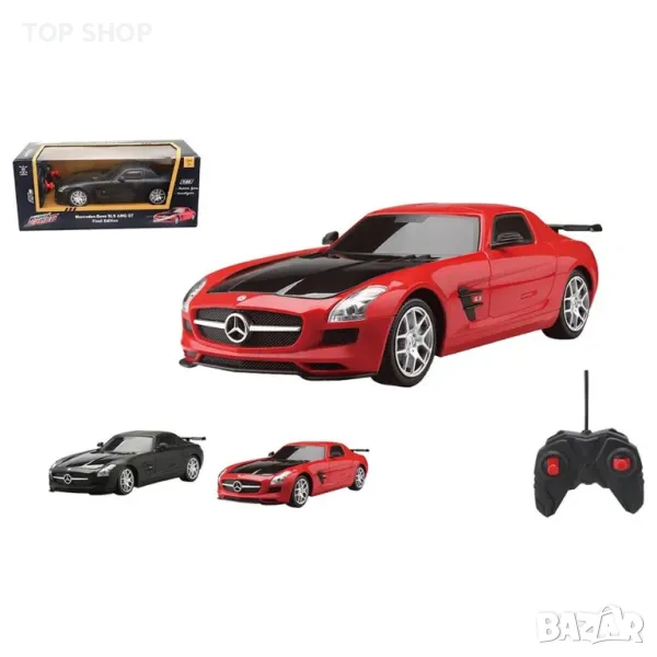 Кола с дистанционно Mercedes Benz SLS AMG Black RC 1:24 / 2.4 GHz, снимка 1