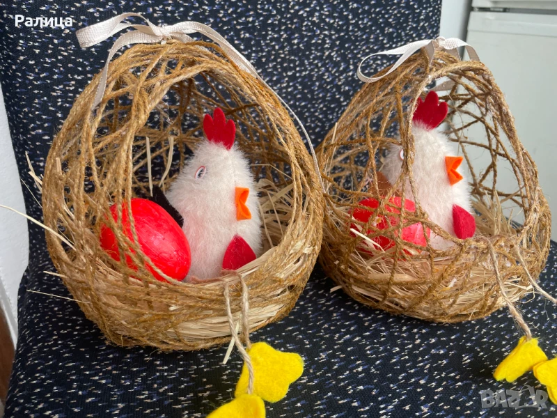 Великденски пиленца от плат, снимка 1