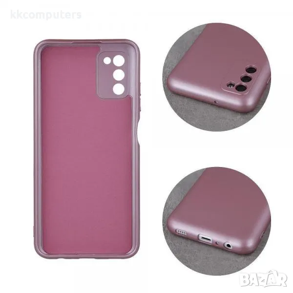 Калъф силикон Metallic /Розов/ за Samsung A55 Баркод : 3131892, снимка 1