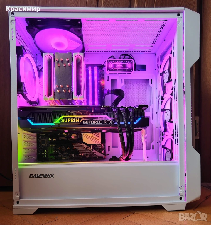 Геймърски компютър Ryzen 5800x,MSI GeForce RTX 3080 Suprim,32gb ddr4,1tb nvme, снимка 1