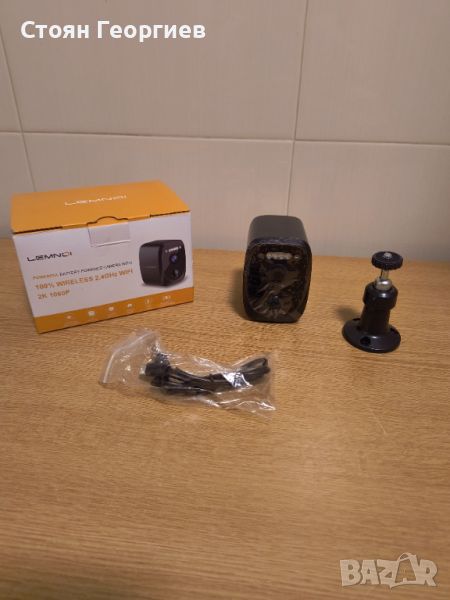 Чисто нова акумулаторна WI FI камера за видеонаблюдение LEMNOI, снимка 1