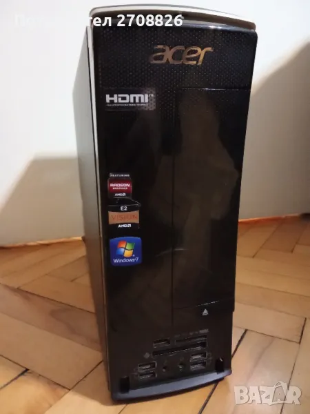 БАРТЕР ! Компютър ACER с HDMI AMD E2-3200 AMD Radeon HD 6370D 4 GB RAM, снимка 1