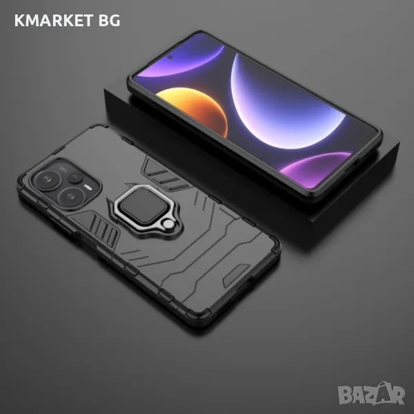 Xiaomi Redmi Note 12 Turbo Удароустойчив Ring Holder Калъф и Протектор, снимка 1