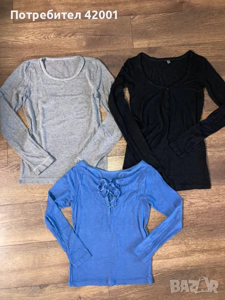 Bershka, SiSi, Helios трикотажни блузки, р-р S, снимка 1