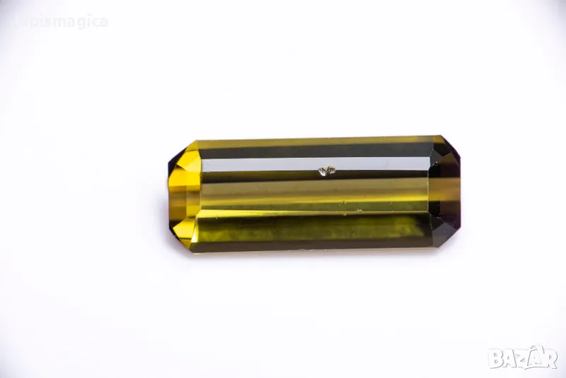 Зелен турмалин 4.34ct VS багета шлифовка, снимка 1