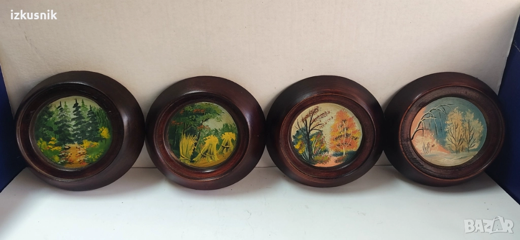 Цикъл картини на дърво – 4 сезона, снимка 1