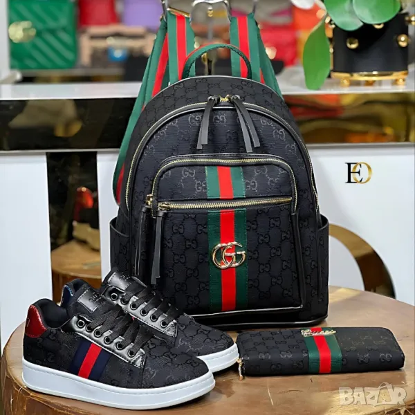 дамски маратонки, раница и портмоне gucci tommy hilfiger fendi , снимка 1