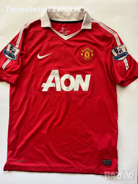 NIKE Man United Home Shirt - #17 Luis Nani  2010/2011 M / Оригинал, снимка 1
