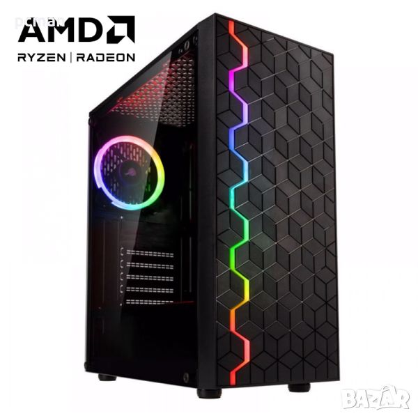 AMD Ryzen 5 5500, AMD Radeon RX 7600, 16GB DDR4, 1ТB M.2, снимка 1