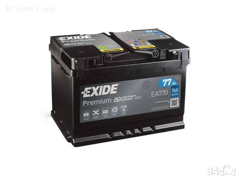 Exide Premium 77Ah 760A R+, снимка 1