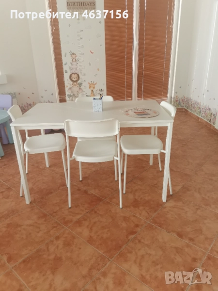 Маси със столове - 2 комплекта, снимка 1