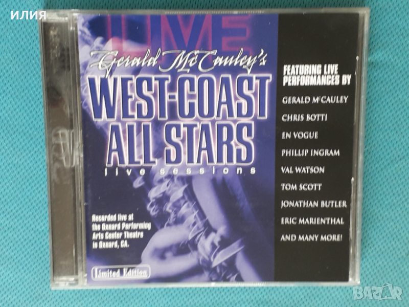 Gerald McCauley's West-Coast All Stars – 2004 - Live Sessions(CD+DVD)(Fusion,Jazz-Funk,Smooth Jazz), снимка 1