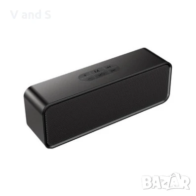 Преносима Bluetooth колонка ,акумулаторни високоговорители, черни,с фм радио стерео и субуфер, снимка 1
