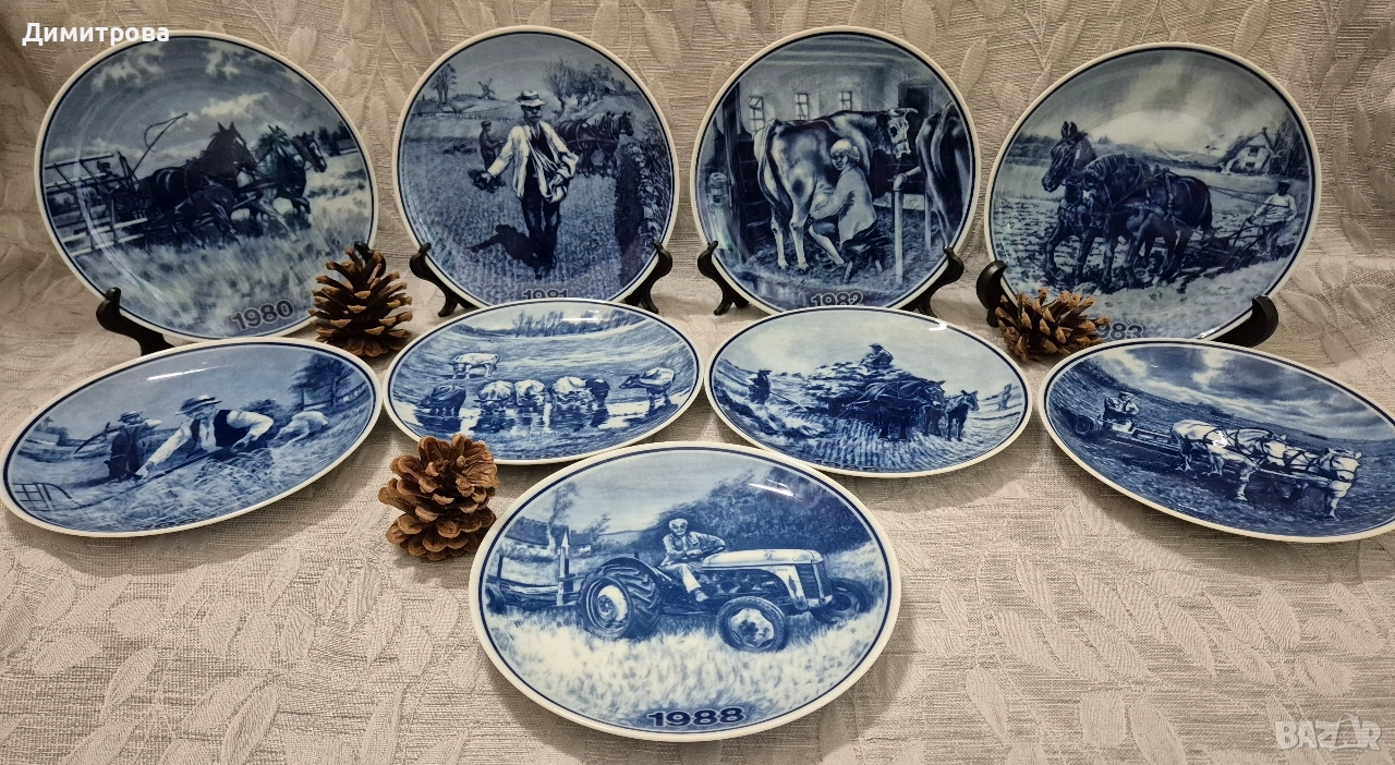 Колекция стенни чинии , снимка 1