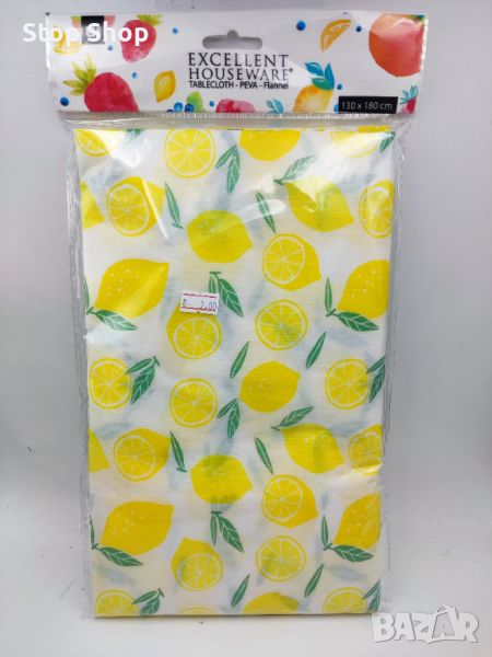 Еднократна покривка лимони 130х180 см , снимка 1
