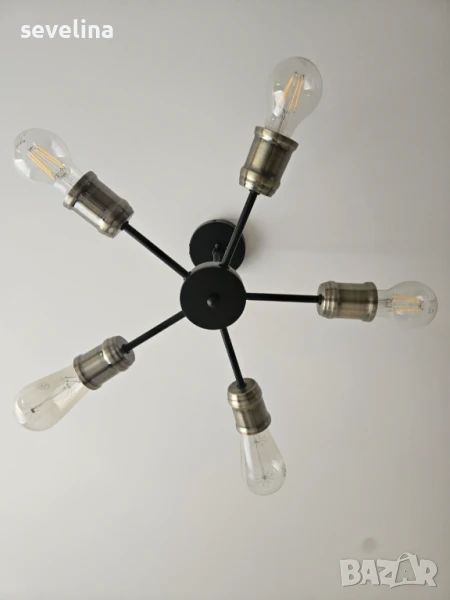 Таванна лампа с 5 крушки , снимка 1