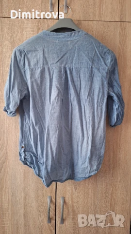 Синя лятна риза, снимка 2 - Ризи - 50926263