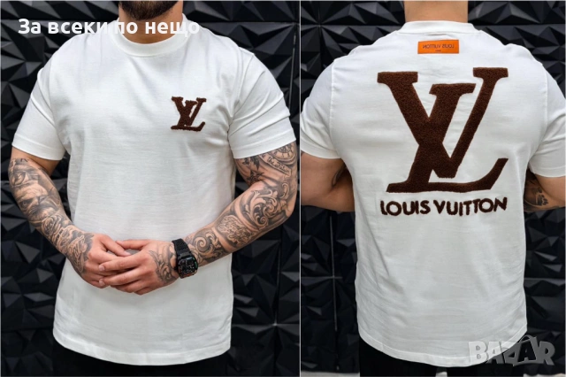 Louis Vuitton Мъжка Тениска👕Мъжка Блуза С Къс Ръкав - 2 Цвята Код Premium F.13, снимка 2 - Тениски - 53868379