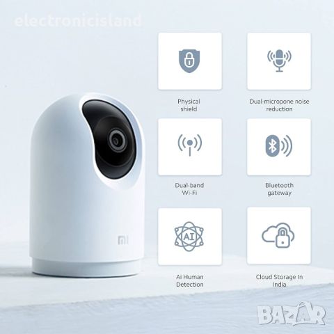 Камера за наблюдение Xiaomi Mi 360 Home Security Camera 2K Pro, в гаранция, снимка 1 - IP камери - 45352696