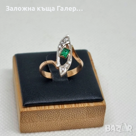 Винтидж златен пръстен – съветско злато, 583, 3,62г, снимка 4 - Пръстени - 54216065