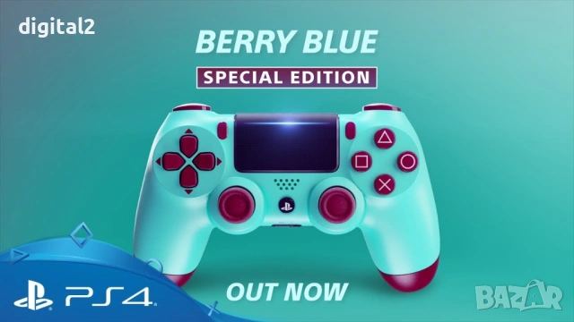 Sony DualShock 4 Berry Blue v2, Оригинален , Лимитиран , 2 г гаранция, снимка 4 - PlayStation конзоли - 53262327