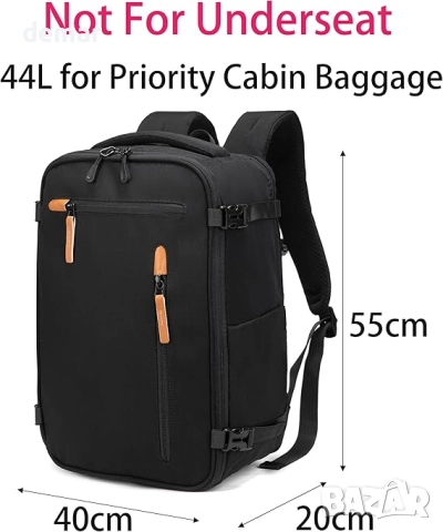 Раница за пътуване: Подходяща за: Ryanair, Wizz Air, EasyJet и Vueling, 40х30х20 см, снимка 2 - Раници - 52302358