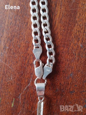 Синджир от серебро, массивен с крьст, снимка 5 - Колиета, медальони, синджири - 46087668