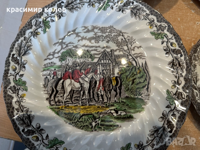класически английски порцелан "Myott's Country Life"/45 части/, снимка 8 - Сервизи - 53839546
