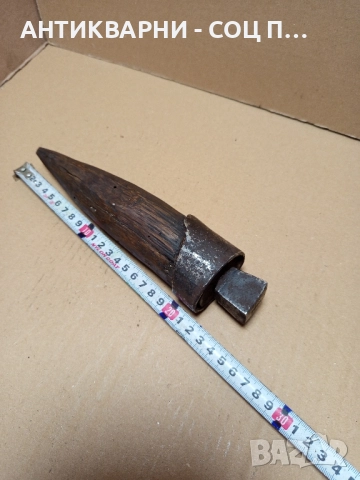 Стара Ръчно Кована Наковалня За Клепане На Коси Коса. , снимка 9 - Антикварни и старинни предмети - 52057024