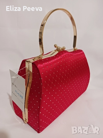 Официална червена чантичка, снимка 9 - Чанти - 52147639