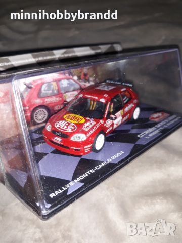 Citroen Saxo 1600 Ford Escort RS1800 Mitsubishi Lancer Evolution 1.43 Eaglemoss Rally Monte-Carlo. , снимка 16 - Колекции - 46523205