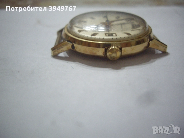 Руски мъжки ръчен позлатен часовник., снимка 7 - Мъжки - 51890626