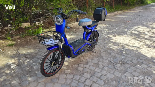 Скутер електрически с педали 1200W,60V и 20" гуми, снимка 1