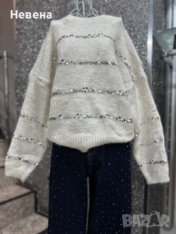 Блуза с пайети 2 цвята