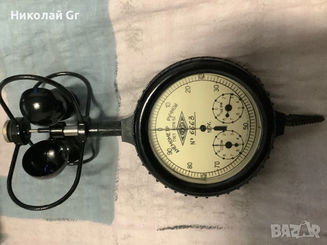 Ръчен анемометъра производство СССР 1971 години за измерване на скоростта на вятъра, снимка 2 - Антикварни и старинни предмети - 52443959