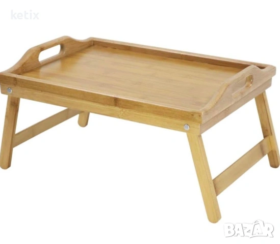 Бамбукова сгъваема масичка за легло, снимка 5 - Други стоки за дома - 53673726