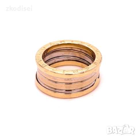 Златен пръстен брачна халка Bulgari 8,69гр. размер:57 14кр. проба:585 модел:34904-1