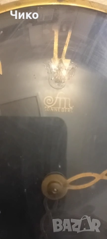 Немски стенен бронзов часовник , снимка 3 - Антикварни и старинни предмети - 53061608