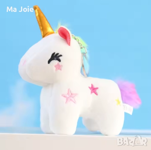 🦄 Розов еднорог играчка (12 см / 10 см) плюшена, снимка 6 - Плюшени играчки - 52405780