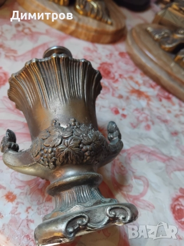 Стара бронзова запалка, снимка 2 - Антикварни и старинни предмети - 51508453