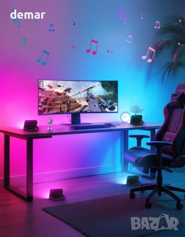 OUTON V2 Смарт външни LED прожектори RGBAICW, приложение и дистанционно, 4 броя, IP65, снимка 8 - Лед осветление - 51316357