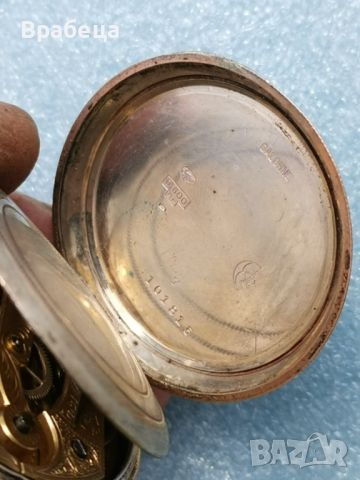 Сребърен джобен часовник, снимка 16 - Антикварни и старинни предмети - 45384160