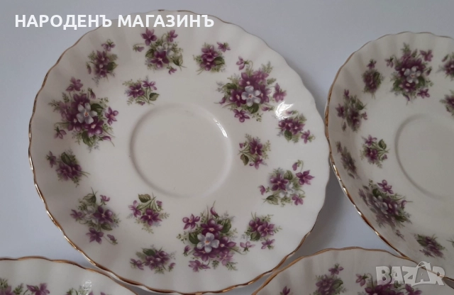 ROYAL ALBERT - порцелан чаши сервиз чай кафе чинии 2 двойни сета , снимка 15 - Други ценни предмети - 52169912