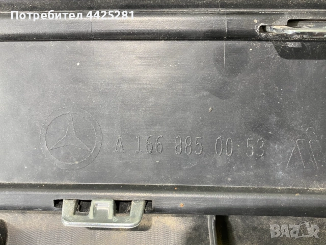 дифузьор задна броня Mercedes ML 166 AMG 2011-2015 #1034V. A1668858825, снимка 9 - Части - 52598738