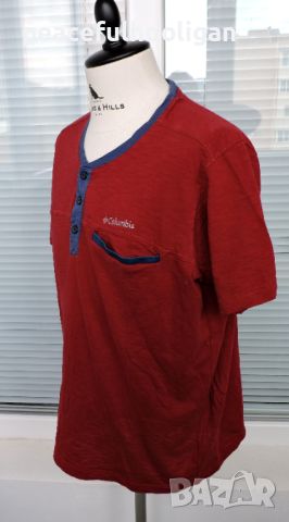 Columbia - мъжка  памучна тениска за планина и туризъм  размер XL slim fit , снимка 5 - Тениски - 45270065