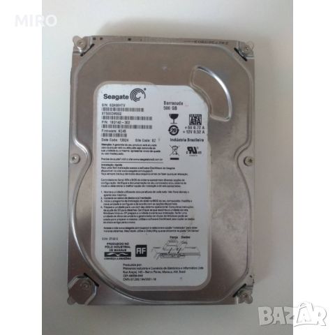 500GB Seagate Barracuda, 7200 оборота/минута , снимка 1 - Твърди дискове - 46693000