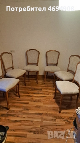 Маса комплект със шест стола, снимка 4 - Маси - 53492212
